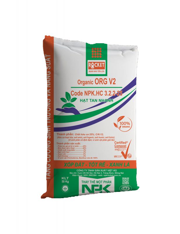 PHÂN BÓN HỮU CƠ CAO CẤP ORG V2